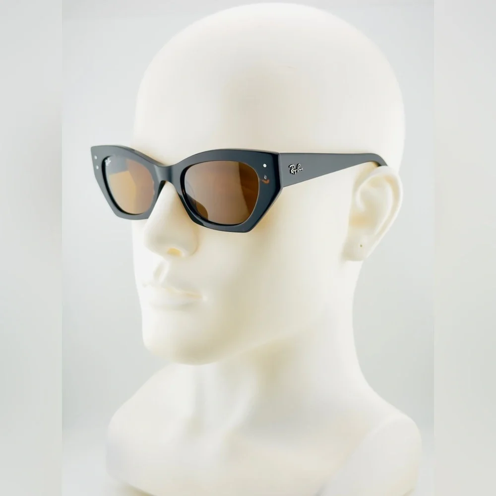 Ray-Ban Zena Bio-Based Women Sunglasses Polished Havana Frame with Brown Lenses - Picture 3 of 13